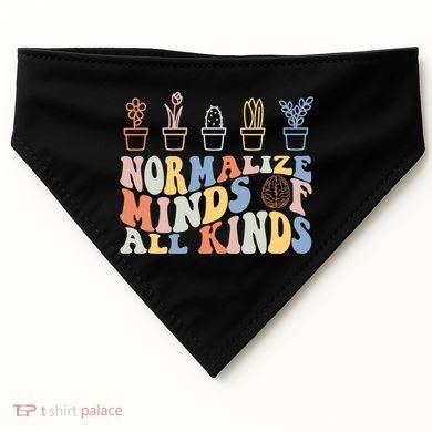 Inclusion Normalize Minds Of All Kinds Autism Awareness USA-Made Doggie Bandana