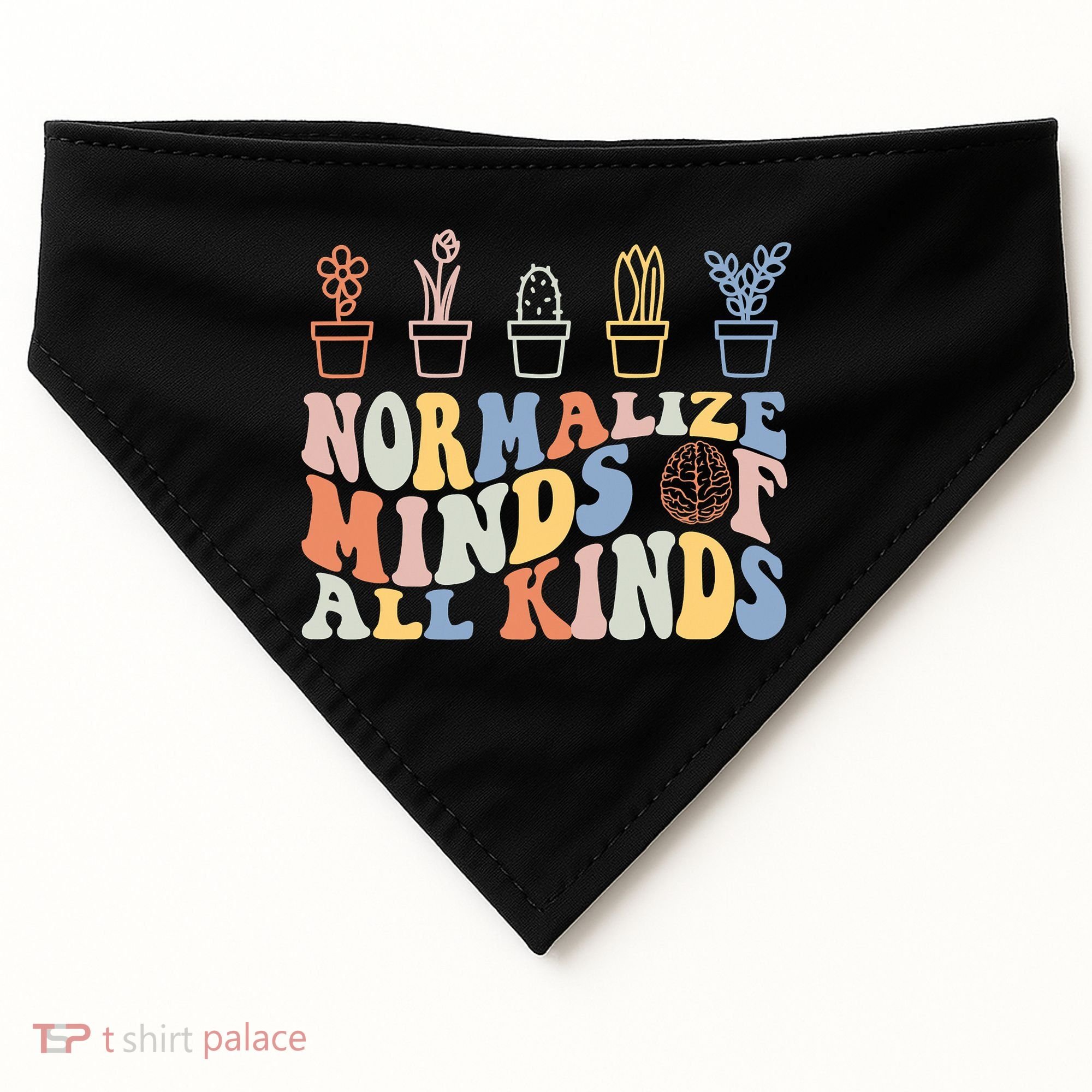 Inclusion Normalize Minds Of All Kinds Autism Awareness USA-Made Doggie Bandana