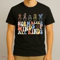 Inclusion Normalize Minds Of All Kinds Autism Awareness T-Shirt thumb 3