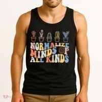 Inclusion Normalize Minds Of All Kinds Autism Awareness Tank Top thumb 3