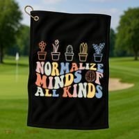 Inclusion Normalize Minds Of All Kinds Autism Awareness Golf Towel thumb 1