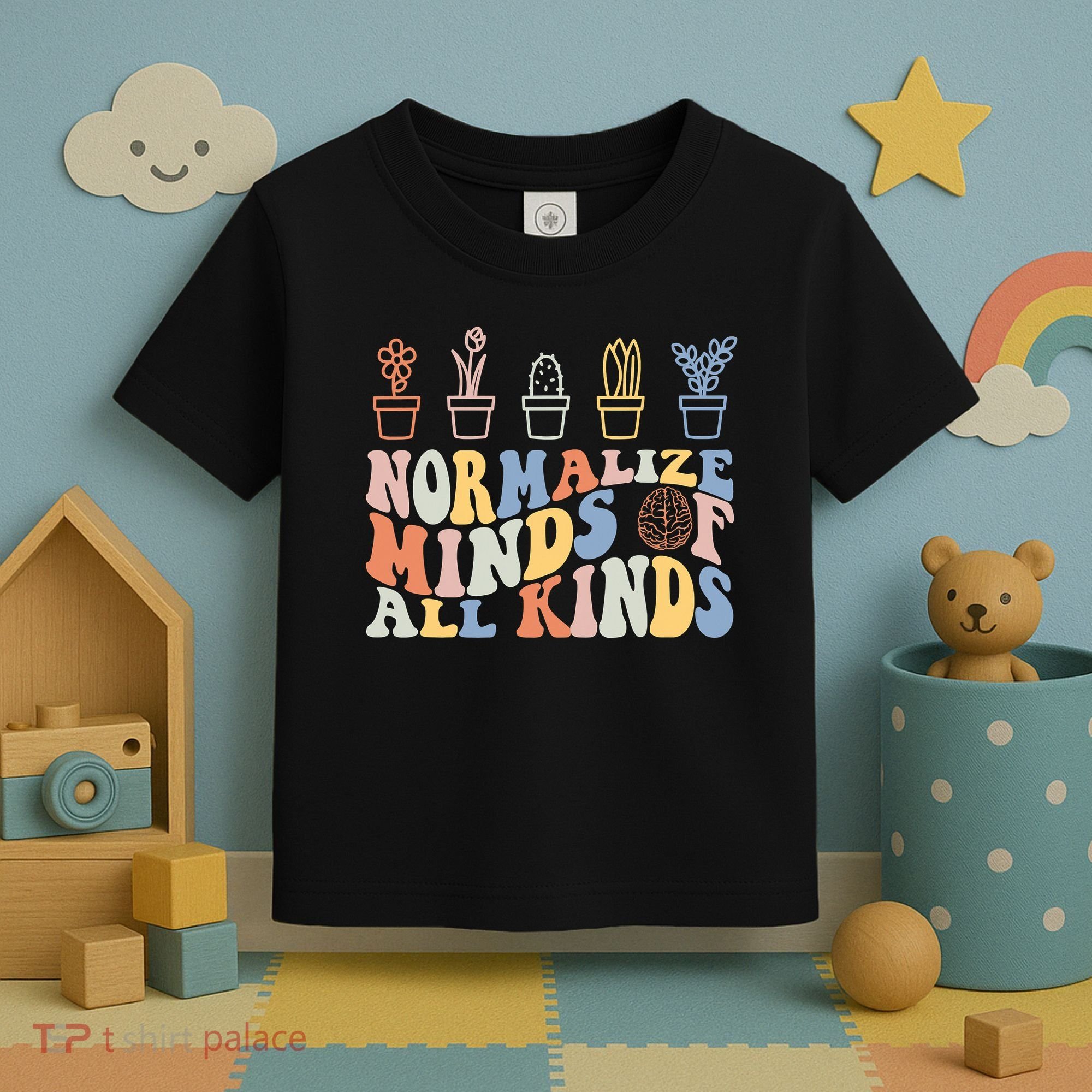 Inclusion Normalize Minds Of All Kinds Autism Awareness Toddler T-Shirt