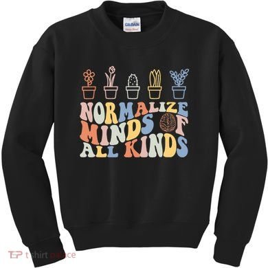 Inclusion Normalize Minds Of All Kinds Autism Awareness Kids Sweatshirt