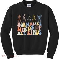 Inclusion Normalize Minds Of All Kinds Autism Awareness Kids Sweatshirt thumb 0