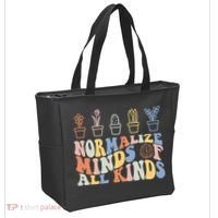 Inclusion Normalize Minds Of All Kinds Autism Awareness Tote Bag thumb 2