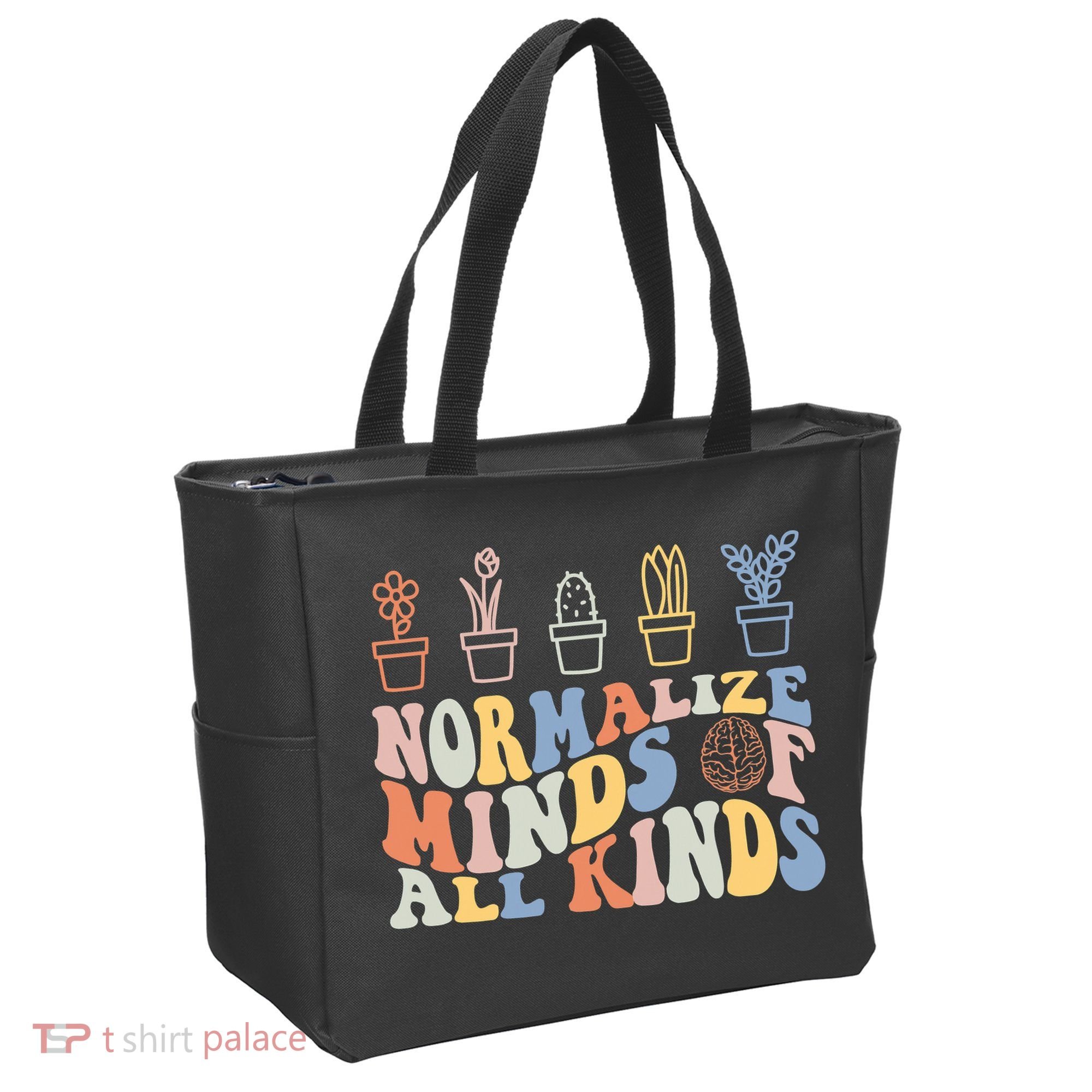 Inclusion Normalize Minds Of All Kinds Autism Awareness Tote Bag