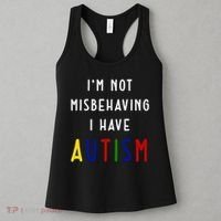 I'm Not Misbehaving I Have Autism Women's Tank Top thumb 3