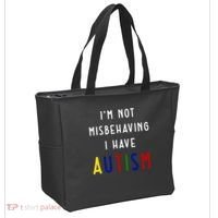 I'm Not Misbehaving I Have Autism Tote Bag thumb 2