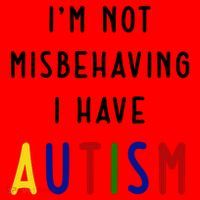 I'm Not Misbehaving I Have Autism Santa Hat thumb 1