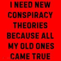 I Need New Conspiracy Theories Because All My Old Ones Came True Santa Hat thumb 1