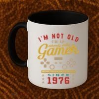 IM Not Old IM A Skilled Gamer 1976 Videogame Gaming Funny Gift Coffee Mug thumb 2