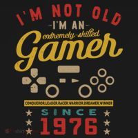 IM Not Old IM A Skilled Gamer 1976 Videogame Gaming Funny Gift Ornament thumb 1