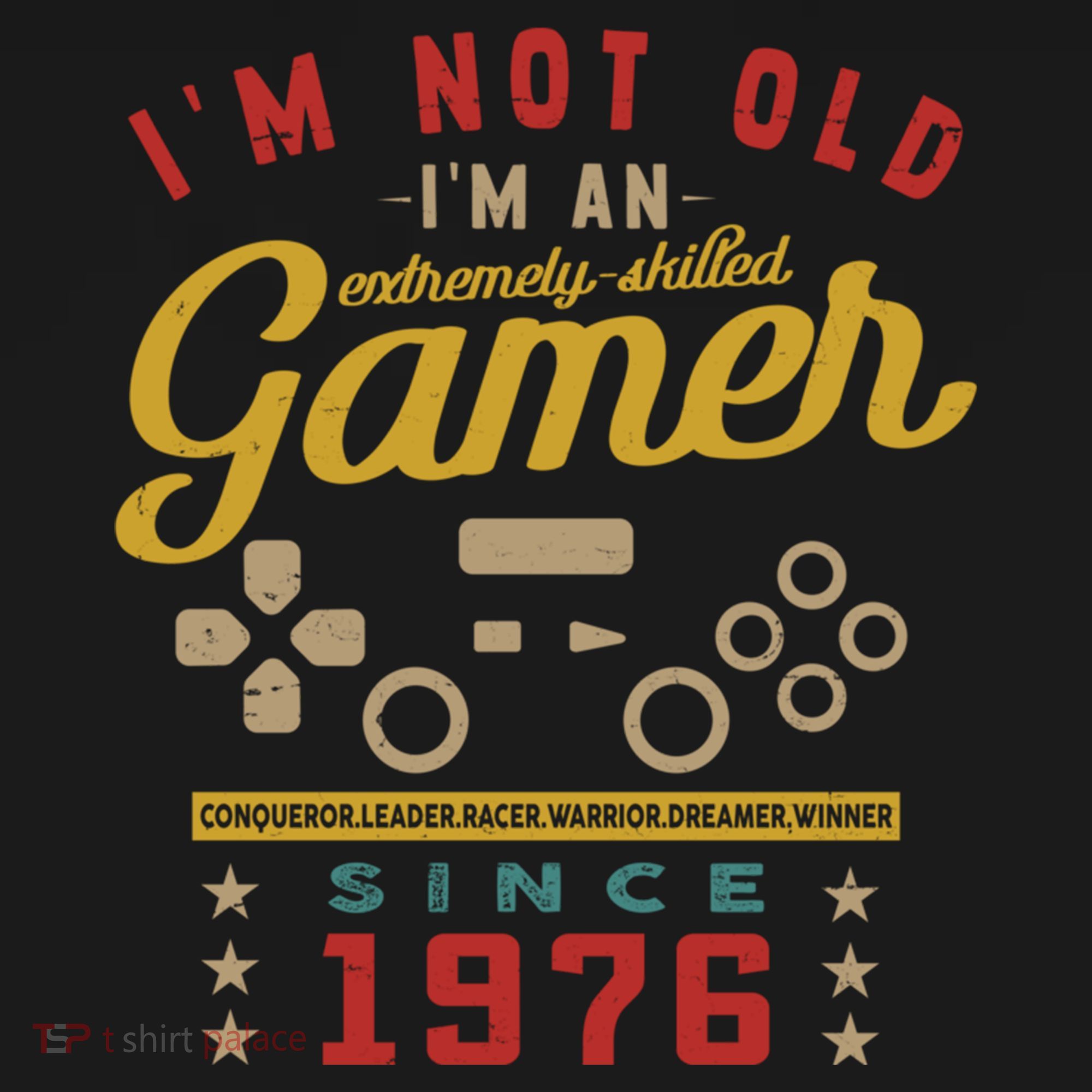 IM Not Old IM A Skilled Gamer 1976 Videogame Gaming Funny Gift Ornament