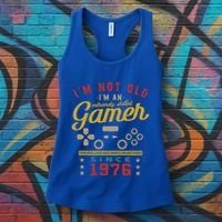 IM Not Old IM A Skilled Gamer 1976 Videogame Gaming Funny Gift Women's Tank Top thumb 3