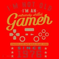 IM Not Old IM A Skilled Gamer 1976 Videogame Gaming Funny Gift Santa Hat thumb 1