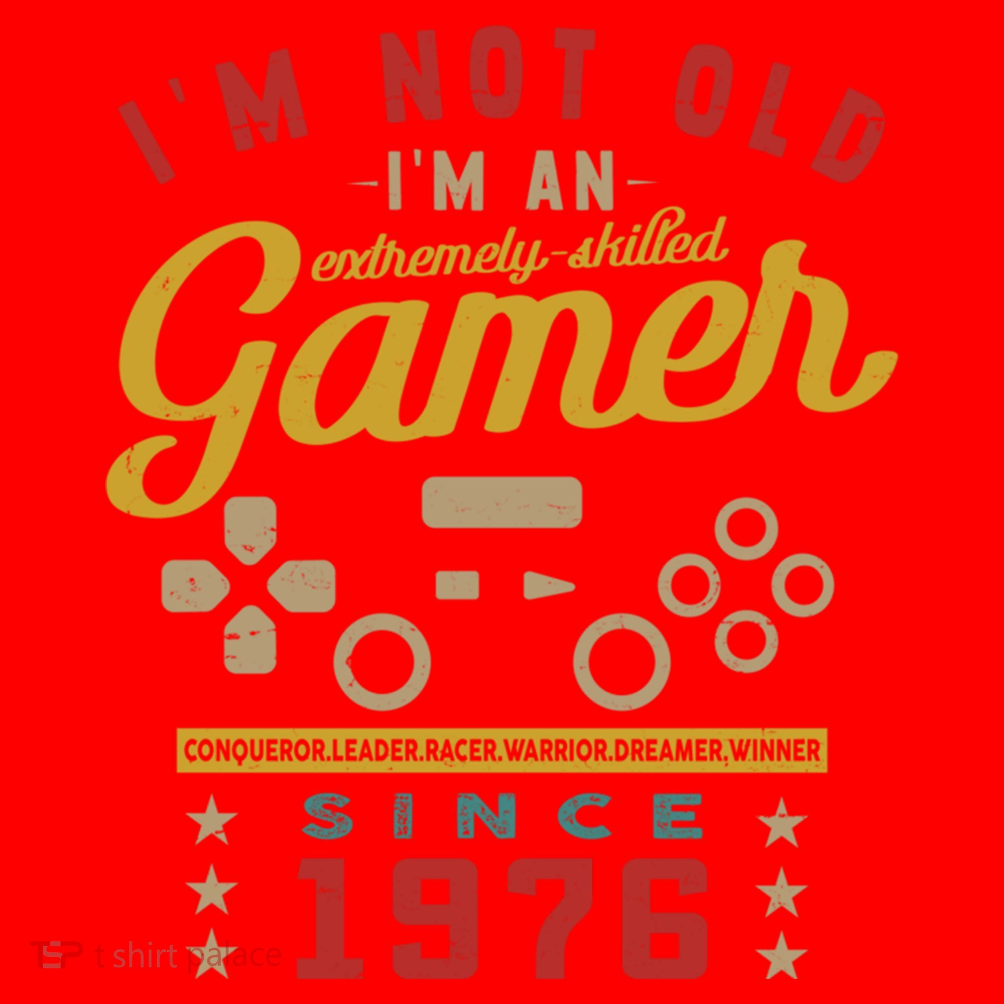 IM Not Old IM A Skilled Gamer 1976 Videogame Gaming Funny Gift Santa Hat
