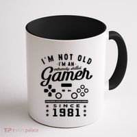 IM Not Old IM A Skilled Gamer 1981 Videogame Gaming Gift Coffee Mug thumb 1