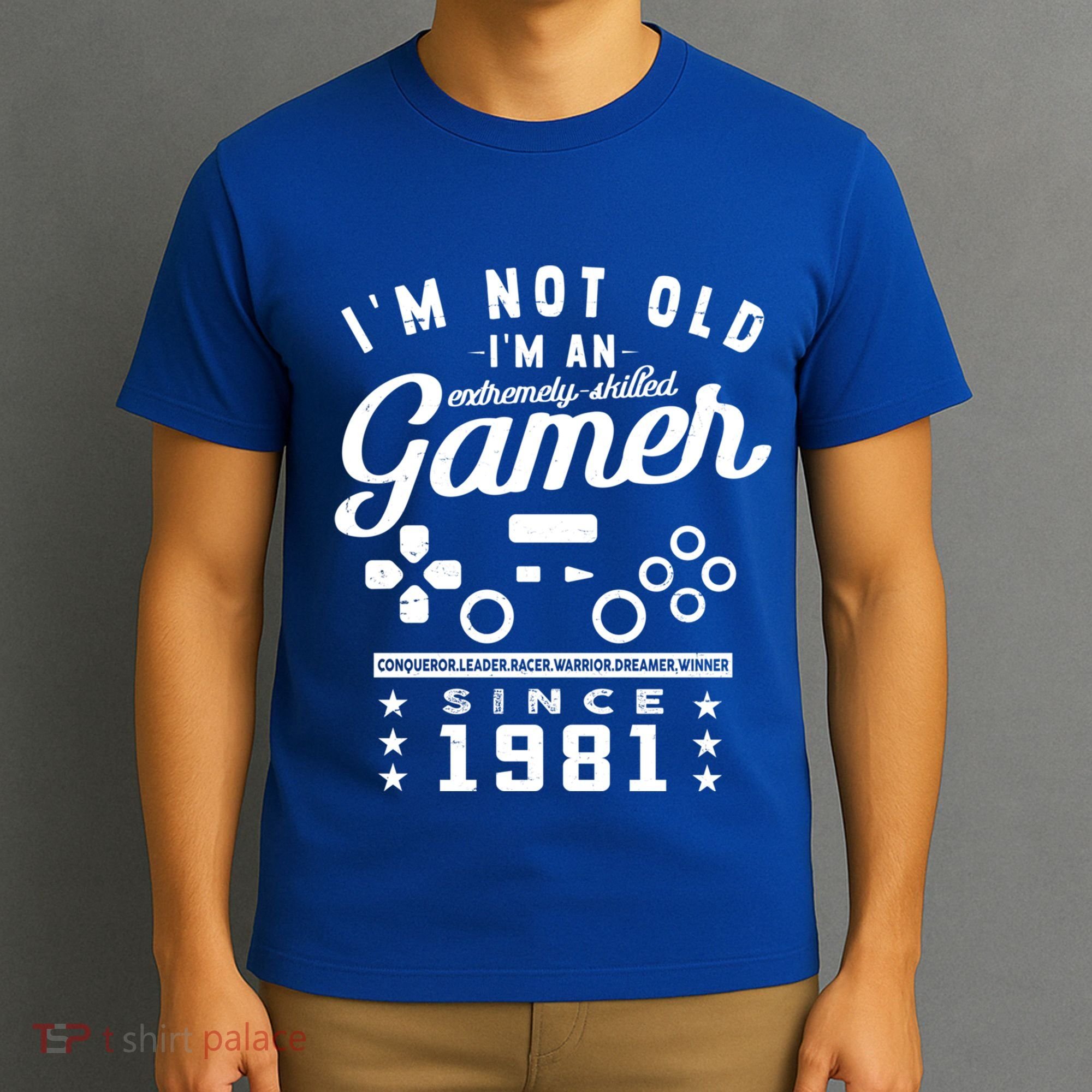 IM Not Old IM A Skilled Gamer 1981 Videogame Gaming Gift T-Shirt