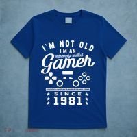 IM Not Old IM A Skilled Gamer 1981 Videogame Gaming Gift T-Shirt thumb 5