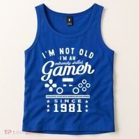 IM Not Old IM A Skilled Gamer 1981 Videogame Gaming Gift Tank Top thumb 2