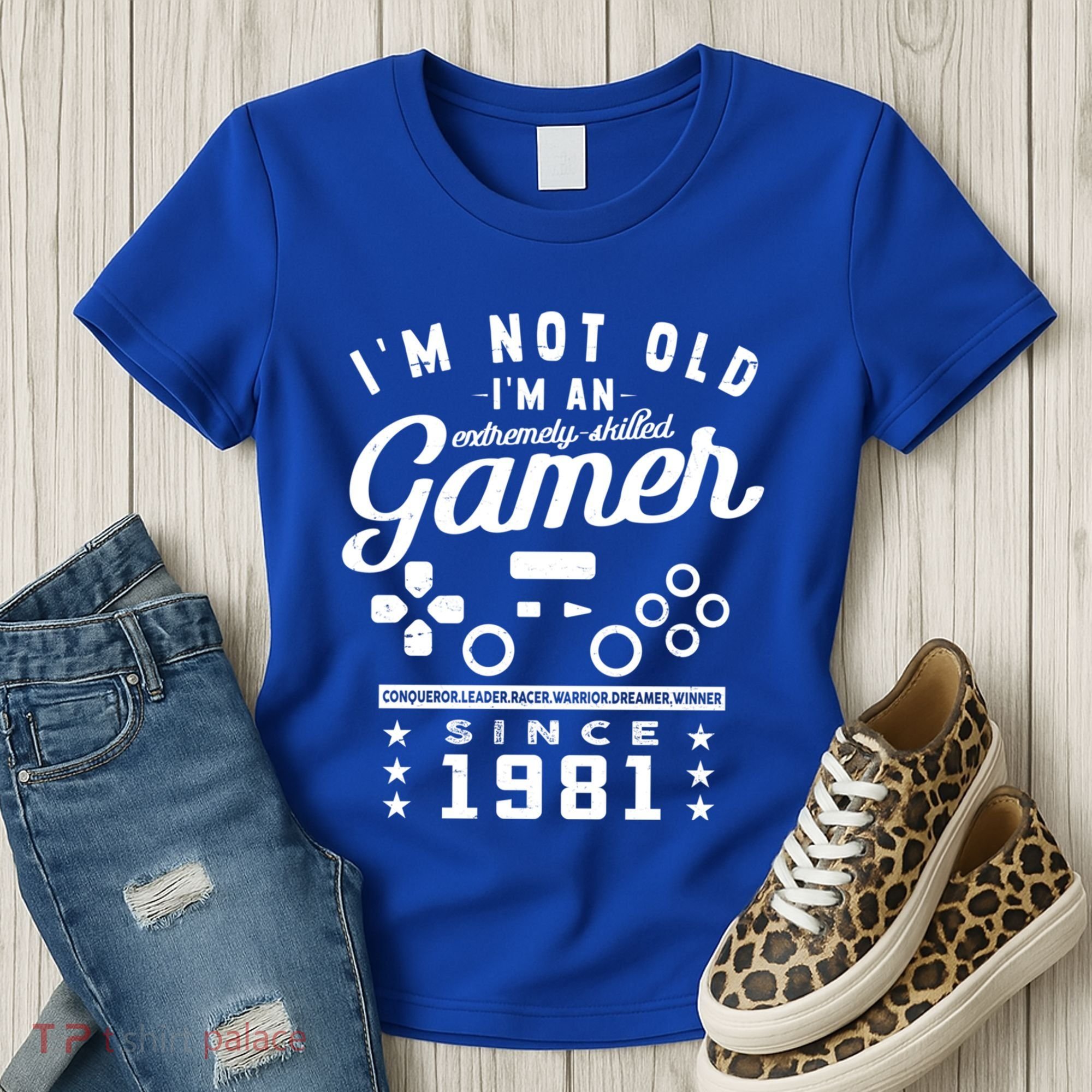 IM Not Old IM A Skilled Gamer 1981 Videogame Gaming Gift Women's T-Shirt