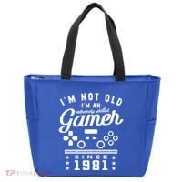 IM Not Old IM A Skilled Gamer 1981 Videogame Gaming Gift Tote Bag thumb 0