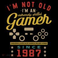 IM Not Old IM A Skilled Gamer 1987 Videogame Gaming Gift Coffee Mug thumb 5
