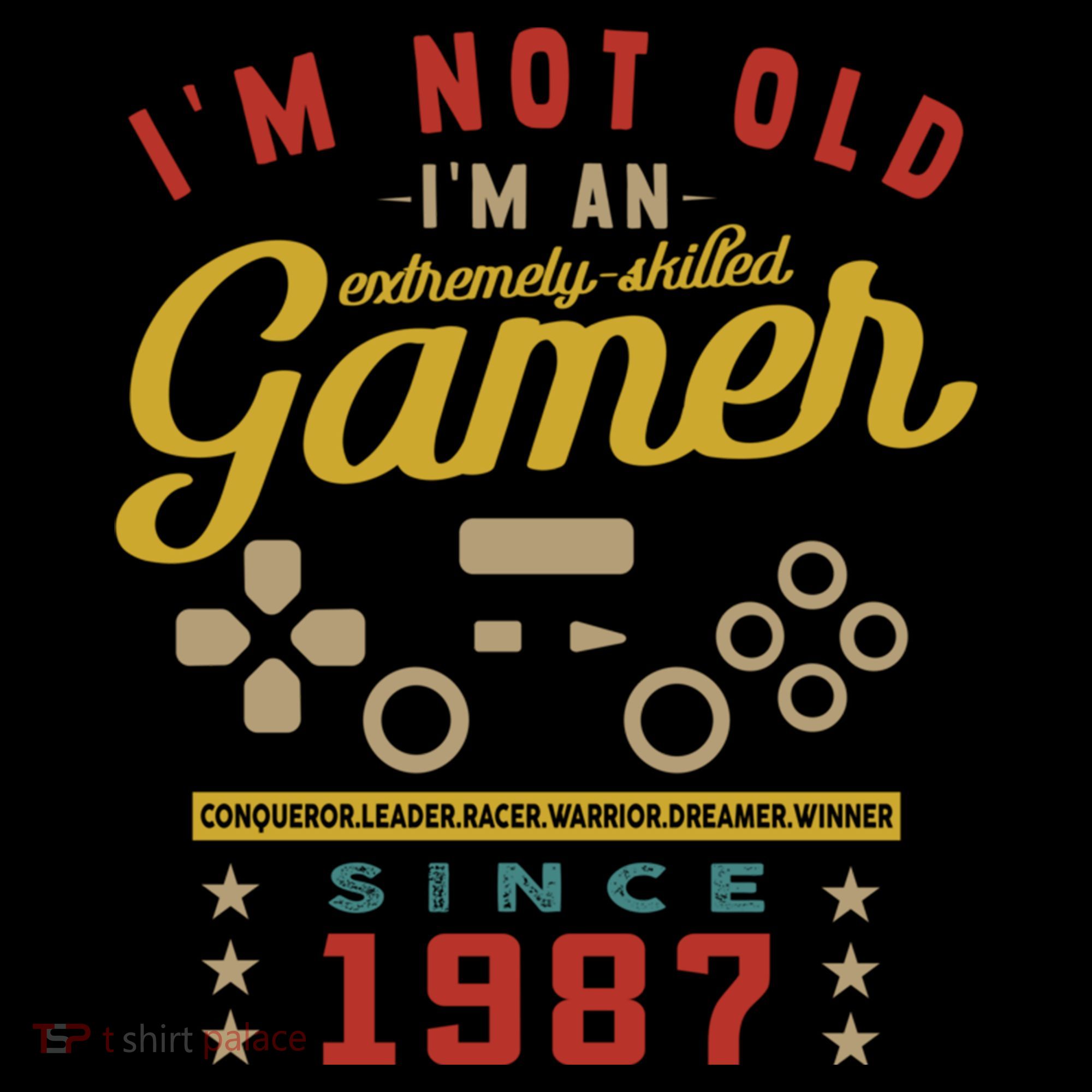 IM Not Old IM A Skilled Gamer 1987 Videogame Gaming Gift Coffee Mug