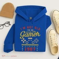 IM Not Old IM A Skilled Gamer 1987 Videogame Gaming Gift Hoodie thumb 4