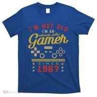 IM Not Old IM A Skilled Gamer 1987 Videogame Gaming Gift T-Shirt thumb 0