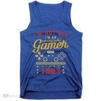 IM Not Old IM A Skilled Gamer 1987 Videogame Gaming Gift Tank Top thumb 0