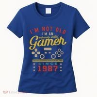 IM Not Old IM A Skilled Gamer 1987 Videogame Gaming Gift Women's T-Shirt thumb 0