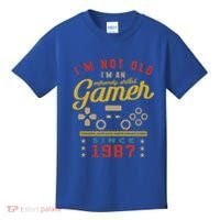 IM Not Old IM A Skilled Gamer 1987 Videogame Gaming Gift Kids T-Shirt thumb 0