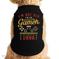 IM Not Old IM A Skilled Gamer 1998 Videogame Gaming Gift Doggie Tank thumb 0