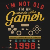 IM Not Old IM A Skilled Gamer 1998 Videogame Gaming Gift Ornament thumb 1