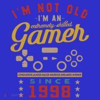 IM Not Old IM A Skilled Gamer 1998 Videogame Gaming Gift Sweatshirt thumb 3