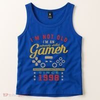 IM Not Old IM A Skilled Gamer 1998 Videogame Gaming Gift Tank Top thumb 2
