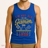 IM Not Old IM A Skilled Gamer 1998 Videogame Gaming Gift Tank Top thumb 3