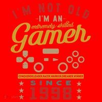 IM Not Old IM A Skilled Gamer 1998 Videogame Gaming Gift Santa Hat thumb 1