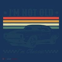 I’M Not Old Im Classic Funny Car Birthday Novelty Hat thumb 2