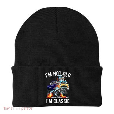 Im Not Old Im Classic Funny Hotrod Classic Car Cartoon Beanie