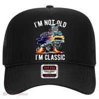 Im Not Old Im Classic Funny Hotrod Classic Car Cartoon Hat thumb 0