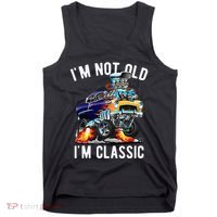 Im Not Old Im Classic Funny Hotrod Classic Car Cartoon Tank Top thumb 0
