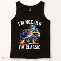 Im Not Old Im Classic Funny Hotrod Classic Car Cartoon Tank Top thumb 2