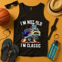 Im Not Old Im Classic Funny Hotrod Classic Car Cartoon Tank Top thumb 4
