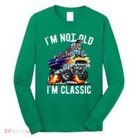 Im Not Old Im Classic Funny Hotrod Classic Car Cartoon Long Sleeve Shirt thumb 0