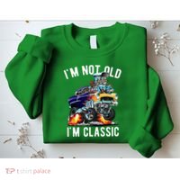 Im Not Old Im Classic Funny Hotrod Classic Car Cartoon Sweatshirt thumb 2
