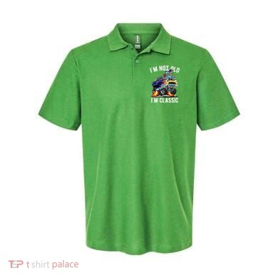Im Not Old Im Classic Funny Hotrod Classic Car Cartoon Polo