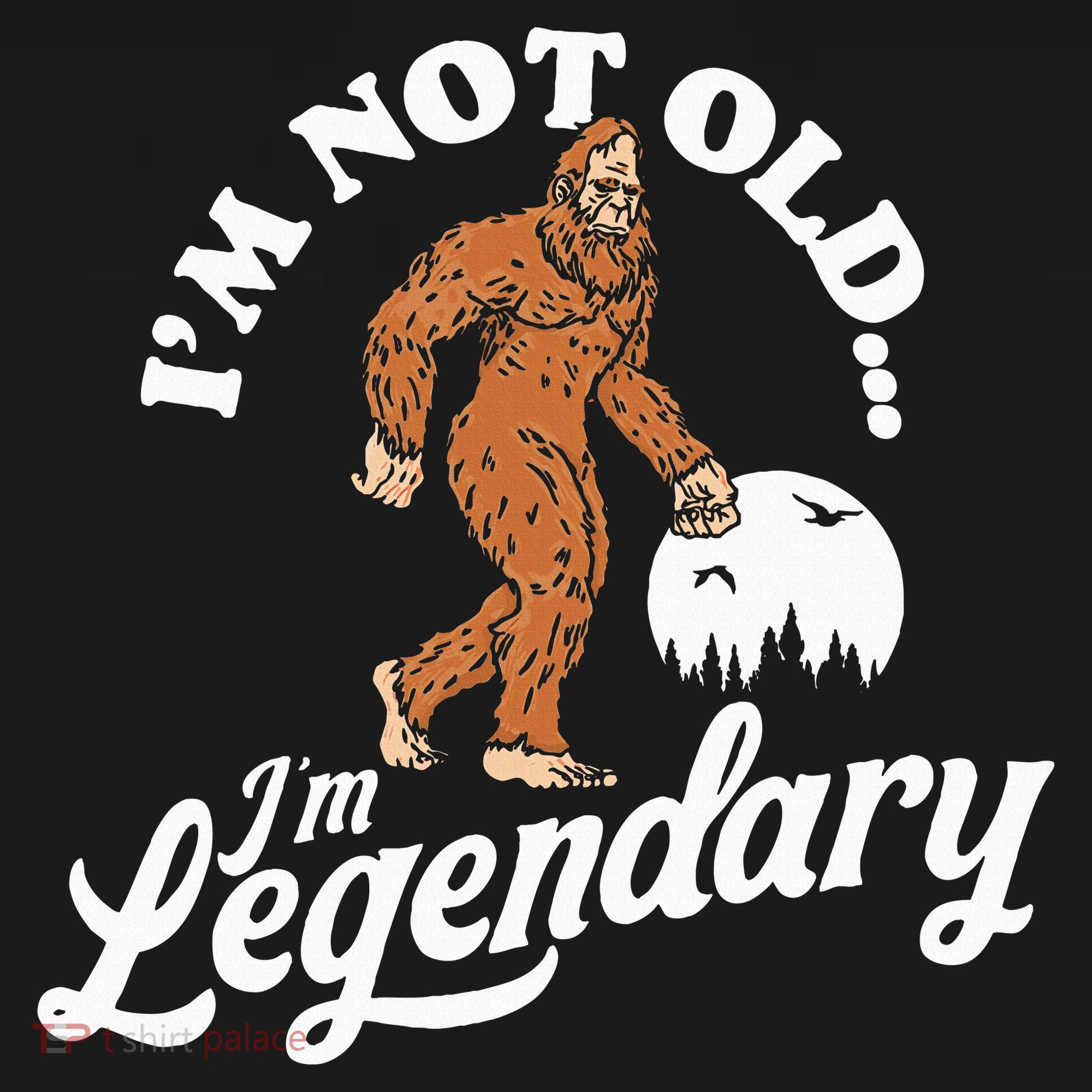 IM Not Old IM Legendary Funny Bigfoot Sasquatch Birthday Sweatshirt