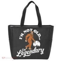 IM Not Old IM Legendary Funny Bigfoot Sasquatch Birthday Tote Bag thumb 0